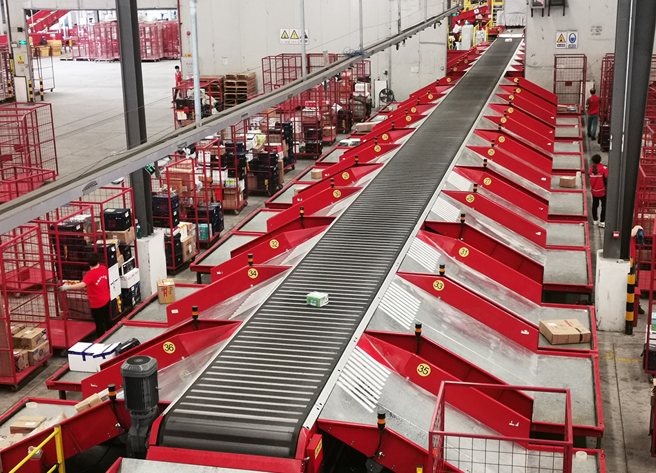 Truelisort Good Price Custom Design Warehouse Factory Narrow Belt Conveyor for Transporting Packages