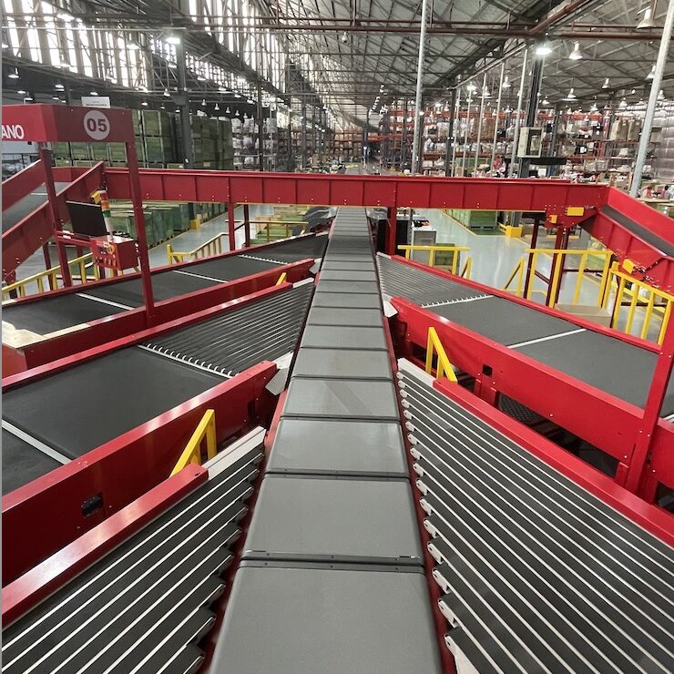 Truelisort Accurate Custom Design Best Sale Narrow Belt Conveyor Cross Belt Sorter Logistics Sorting Circular Oem Cross-belt-sorter