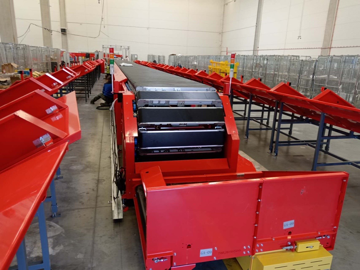 Truelisort Fast Logistics Sorting New Generation High Performance Circular Cross Belt Sorter for E-commerce Logistics Warehouse
