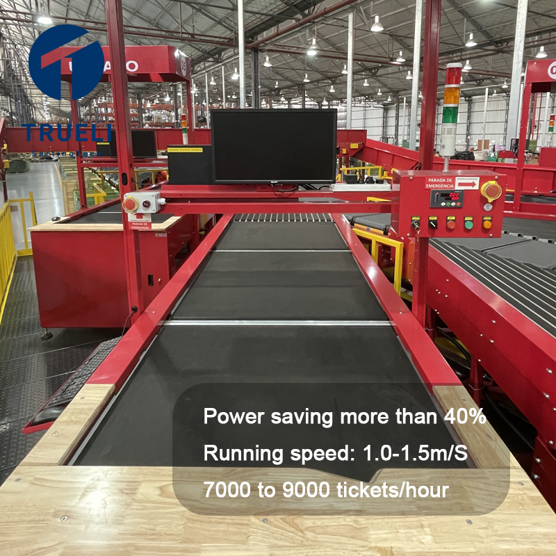 Truelisort High Speed Cross Belt Sorter Designed for Courier, Express, and E-commerce Warehouses
