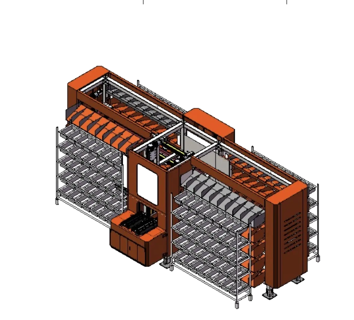 Put Wall Sorter TR340*135 automated put wall system for high-accuracy e-commerce order fulfillment.