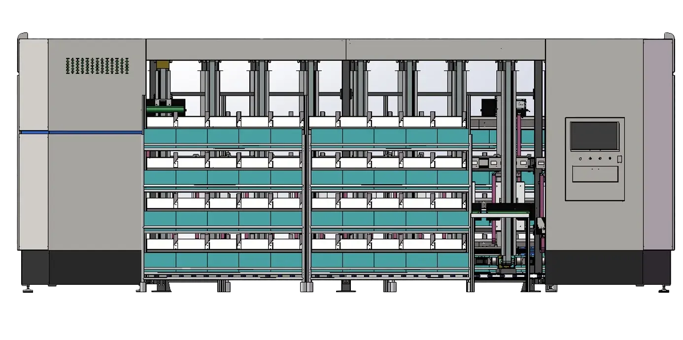 3D Put Wall Sorter TR350*100 automated 100-slot consolidation system for high-volume fulfillment.