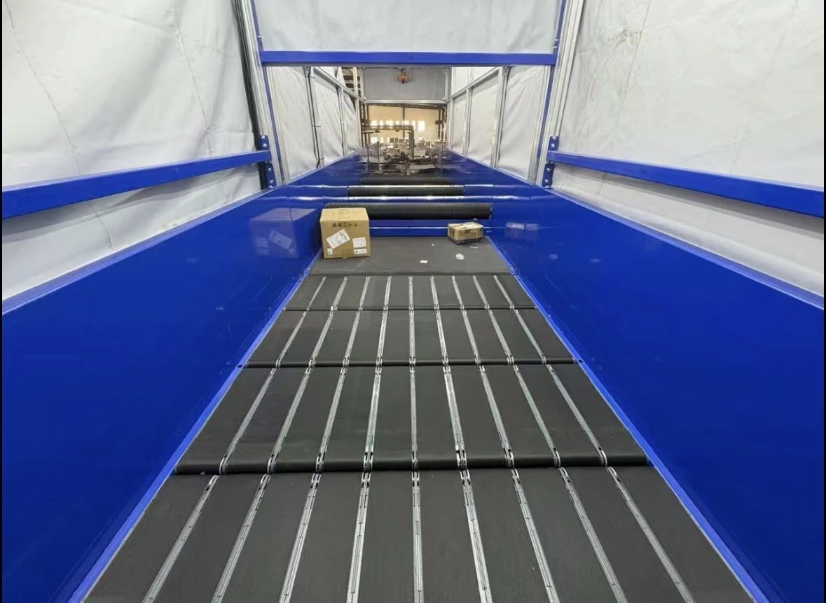 TR5450-500 Cross Belt Sorter with 6-side scanning and linear motor sorting system for e-commerce.