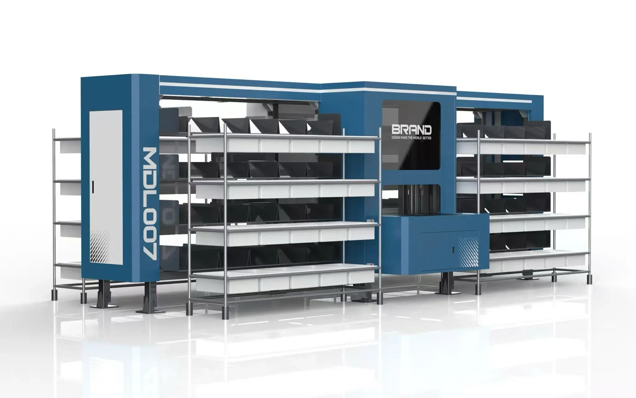 Put Wall Sorter TR380*80 automated put wall system with 80 slots for e-commerce order fulfillment.