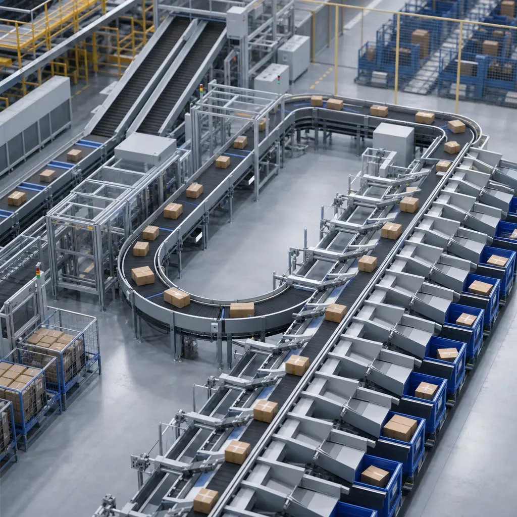 E-commerce fulfillment sorting solution in automated warehouse
