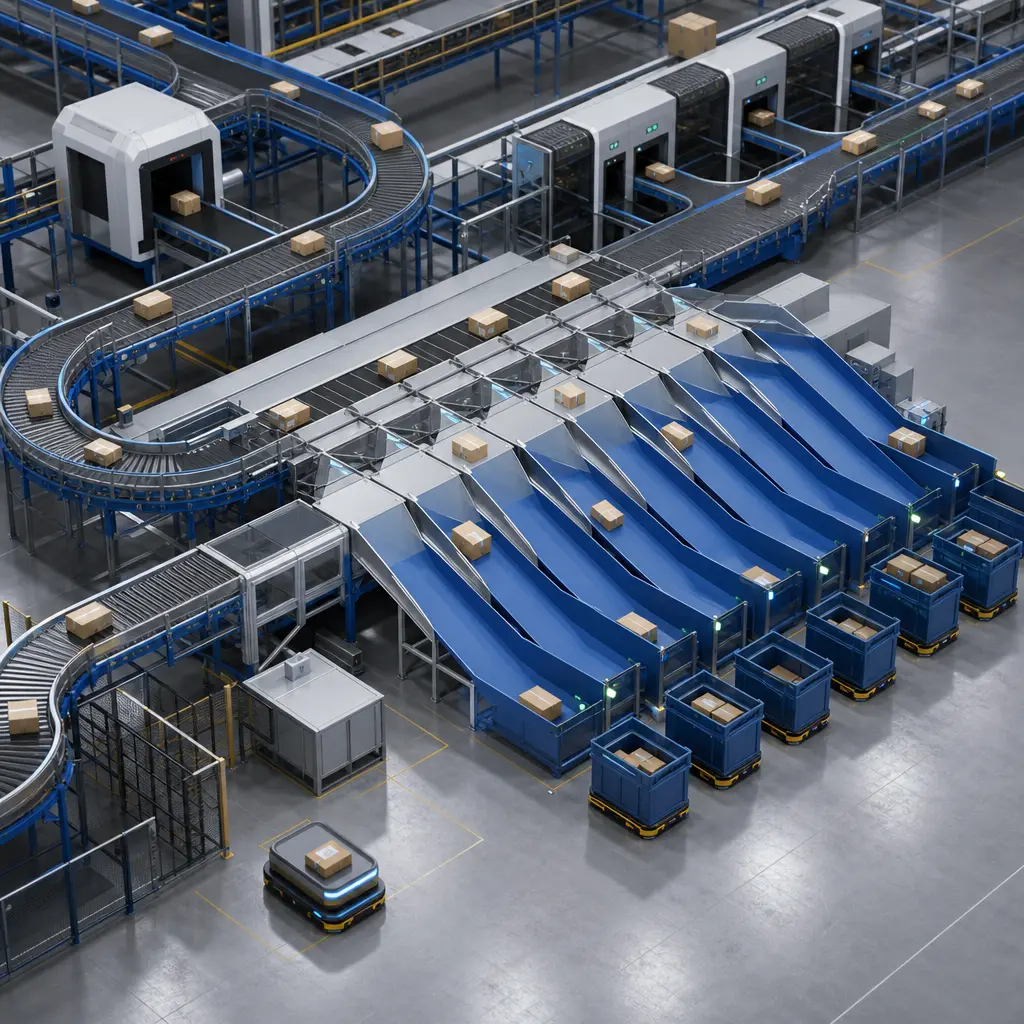 Put wall system for e-commerce order consolidation in fulfillment center