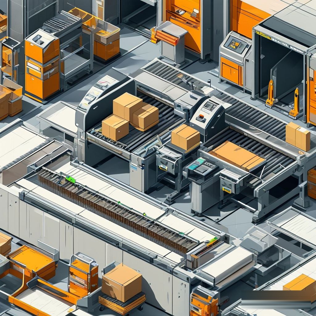 Semi-automatic singulation station in a parcel line