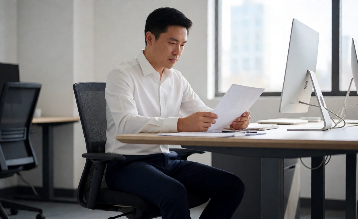 Engineer and supplier project manager reviewing a data export specification